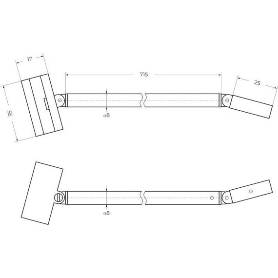 Душевая перегородка Cezares 105 см LIBERTA-L-1-TB-105-C-NERO (стекло 8 мм) черный/прозрачное - фото 4