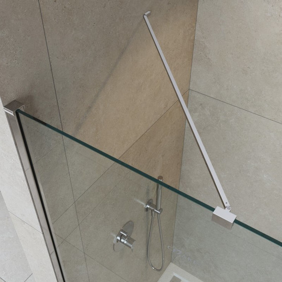 Душевая перегородка Cezares 100 см LIBERTA-L-1-TB-100-C-Cr (стекло 8 мм) хром/прозрачное - фото 5