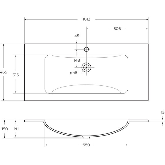 Тумба подвесная с раковиной BelBagno KRAFT-1000-1C-SO-BO 100 см, Bianco Opaco (раковина BB1010/465-LV-VTR-BL) - фото 9
