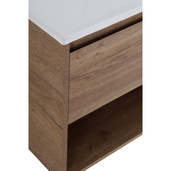 Тумба подвесная с раковиной BelBagno KRAFT-900-1C-SO-RT 90 см, Rovere Tabacco (раковина BB900ETL) - фото 15