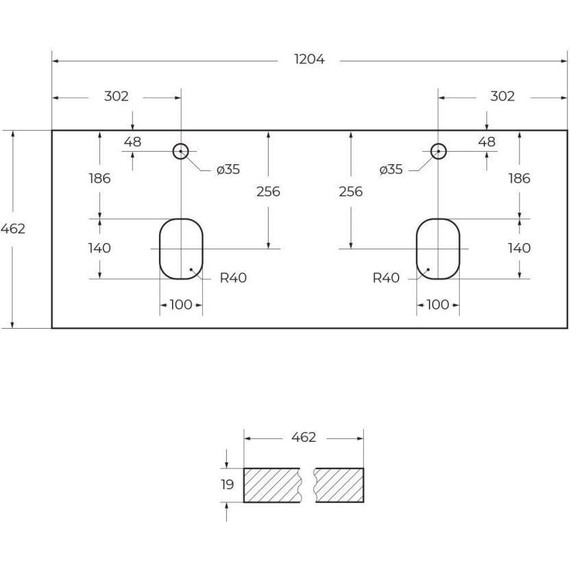 Тумба подвесная со столешницей BelBagno Etna 120 см ETNA-H60-600-2C-SO-BL-P+EK-120-2-BO, Цвет фасада: Bianco Lucido - фото 14