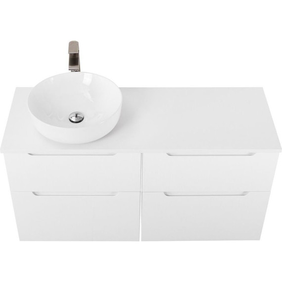 Тумба подвесная со столешницей BelBagno Etna 120 см ETNA-H60-600-2C-SO-BL-P+EK-120-AS-BL-L, Цвет фасада: Bianco Lucido - фото 5