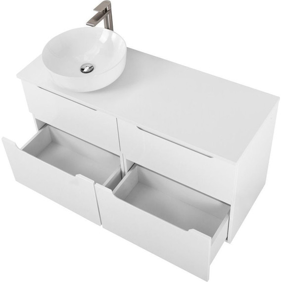 Тумба подвесная со столешницей BelBagno Etna 120 см ETNA-H60-600-2C-SO-BL-P+EK-120-AS-BO-L, Цвет фасада: Bianco Lucido - фото 7