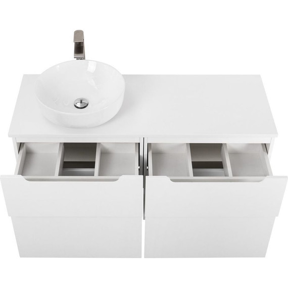 Тумба подвесная со столешницей BelBagno Etna 120 см ETNA-H60-600-2C-SO-BL-P+EK-120-AS-BO-L, Цвет фасада: Bianco Lucido - фото 6