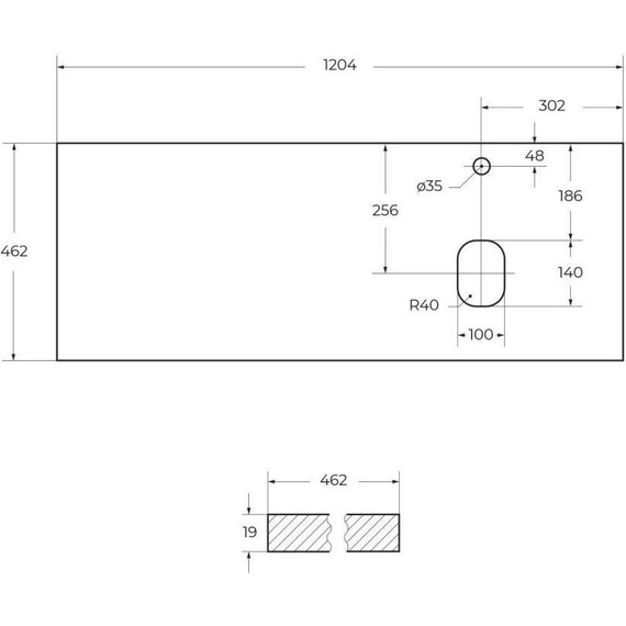 Тумба подвесная со столешницей BelBagno Etna 120 см ETNA-H60-600-2C-SO-BL-P+EK-120-AS-BO-R, Цвет фасада: Bianco Lucido - фото 14