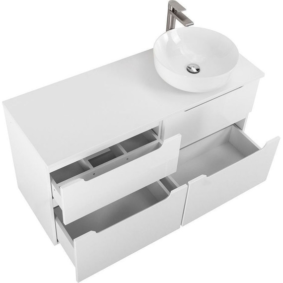 Тумба подвесная со столешницей BelBagno Etna 120 см ETNA-H60-600-2C-SO-BL-P+EK-120-AS-BO-R, Цвет фасада: Bianco Lucido - фото 8