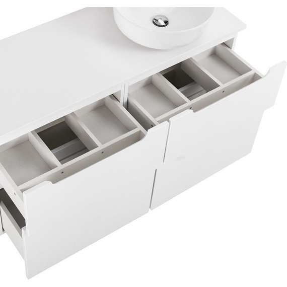 Тумба подвесная со столешницей BelBagno Etna 120 см ETNA-H60-600-2C-SO-BL-P+EK-120-AS-BO-R, Цвет фасада: Bianco Lucido - фото 9