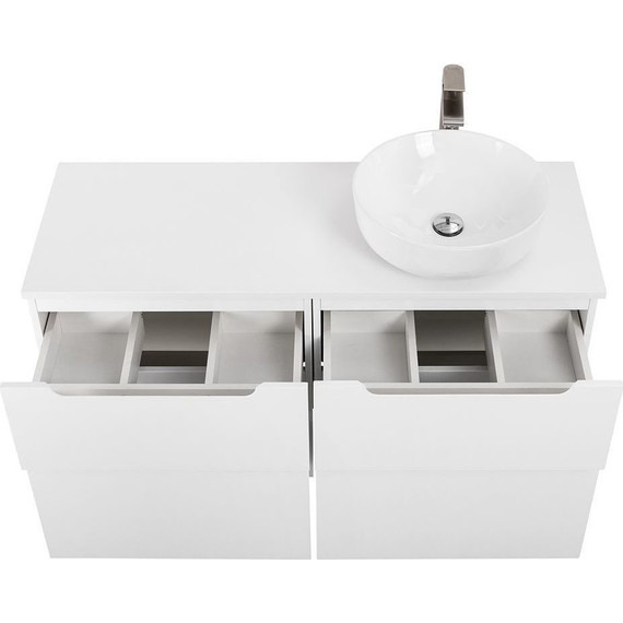 Тумба подвесная со столешницей BelBagno Etna 120 см ETNA-H60-600-2C-SO-BL-P+EK-120-AS-BO-R, Цвет фасада: Bianco Lucido - фото 10