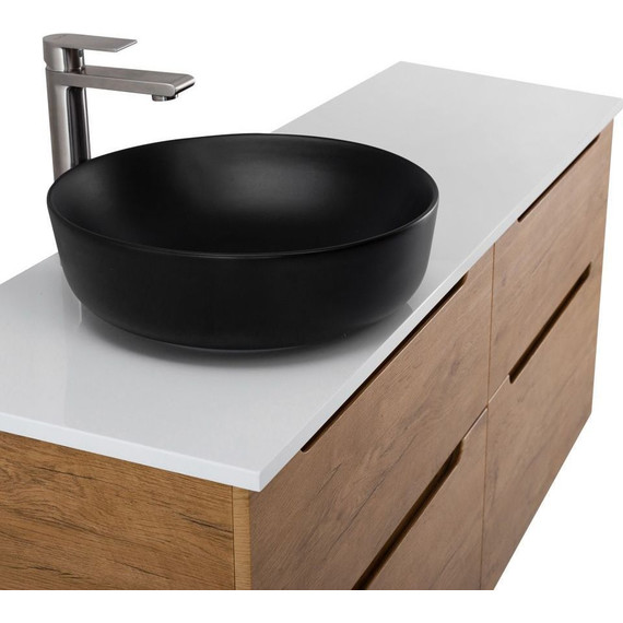 Тумба подвесная со столешницей BelBagno Etna 120 см ETNA-H60-600-2C-SO-RN-P+EK-120-AS-BL-L, Цвет фасада: Rovere Nature - фото 7