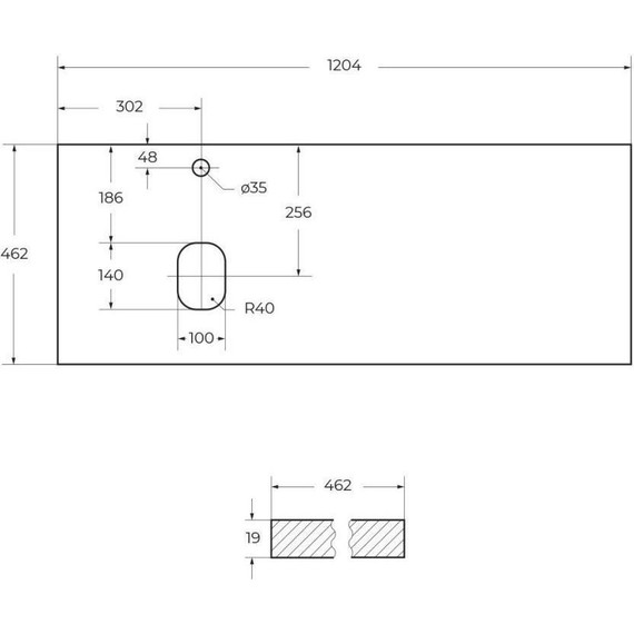 Тумба подвесная со столешницей BelBagno Etna 120 см ETNA-H60-600-2C-SO-RN-P+EK-120-AS-BO-L, Цвет фасада: Rovere Nature - фото 11