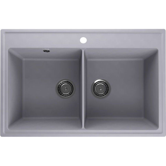 Кухонная мойка Ulgran Quartz Ruma 780-05, бетон - фото 