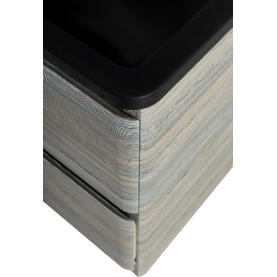 Тумба напольная с раковиной BelBagno ALBANO-1000-2C-PIA-PS 100 см, Pino Scania (раковина BB1000/455-LV-ART-ALR-NERO), Цвет фасада: Pino Scania Nero - фото 7