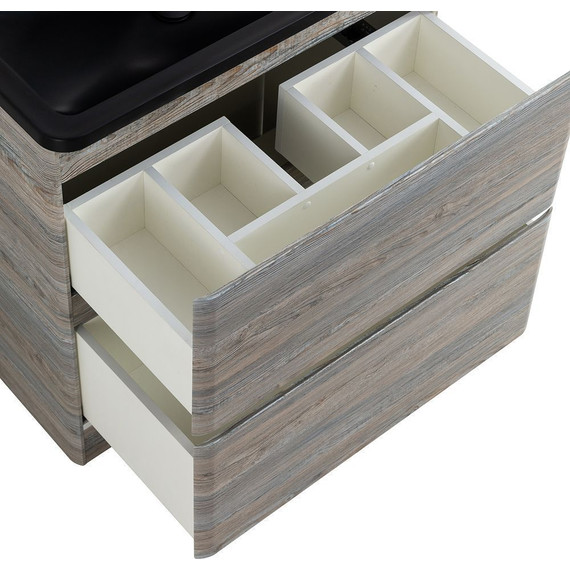 Тумба напольная с раковиной BelBagno ALBANO-1000-2C-PIA-PS 100 см, Pino Scania (раковина BB1000/455-LV-ART-ALR-NERO), Цвет фасада: Pino Scania Nero - фото 8