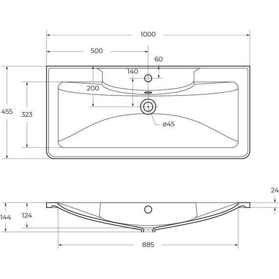Тумба напольная с раковиной BelBagno ALBANO-1000-2C-PIA-PS 100 см, Pino Scania (раковина BB1000/455-LV-ART-ALR-NERO), Цвет фасада: Pino Scania Nero - фото 11