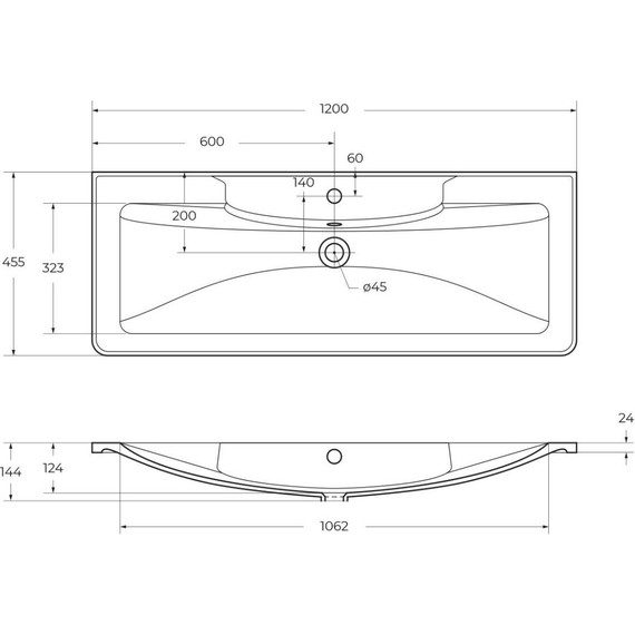 Тумба напольная с раковиной BelBagno ALBANO-1200-2C-PIA-BL 120 см, Bianco Lucido (раковина BB1200/455-LV-ART-ALR-NERO), Цвет фасада: Bianco Lucido Nero - фото 10