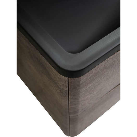 Тумба подвесная с раковиной BelBagno ACQUA-1000-2C-SO-RNG 100 см, Rovere Nature Grigio (раковина BB1000/455-LV-ART-ALR-NERO), Цвет фасада: Rovere Nature Grigio Nero - фото, картинка 7 Тумба подвесная с раковиной BelBagno ACQUA-1000-2C-SO-RNG 100 см, Rovere Nature Grigio (раковина BB1000/455-LV-ART-ALR-NERO), Цвет фасада: Rovere Nature Grigio Nero - фото 7