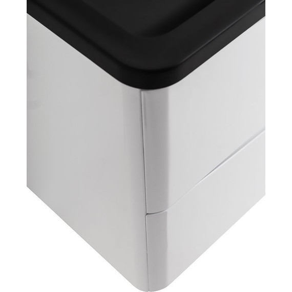 Тумба подвесная с раковиной BelBagno ACQUA-1200-2C-SO-BL 120 см, Bianco Lucido (раковина BB1200/455-LV-ART-ALR-NERO), Цвет фасада: Bianco Lucido Nero - фото 8