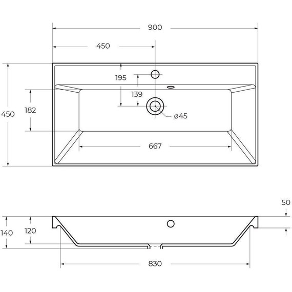 Тумба подвесная с раковиной BelBagno VITTORIA-900-2C-SO-TB-P 90 см, Toros Bianco (раковина BB900/450-LV-ART-AST-NERO) - фото 11