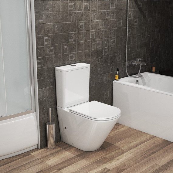 Унитаз-компакт безободковый Grossman GR-4449S с крышкой микролифт, Цвет производителя: белый - фото, картинка 2 Унитаз-компакт безободковый Grossman GR-4449S с крышкой микролифт, Цвет производителя: белый - фото 2