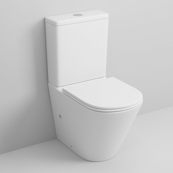 Унитаз-компакт безободковый Grossman GR-4450MS с крышкой микролифт, Цвет производителя: белый матовый - фото 2