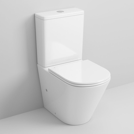 Унитаз-компакт безободковый Grossman GR-4450S с крышкой микролифт, Цвет производителя: белый - фото 3