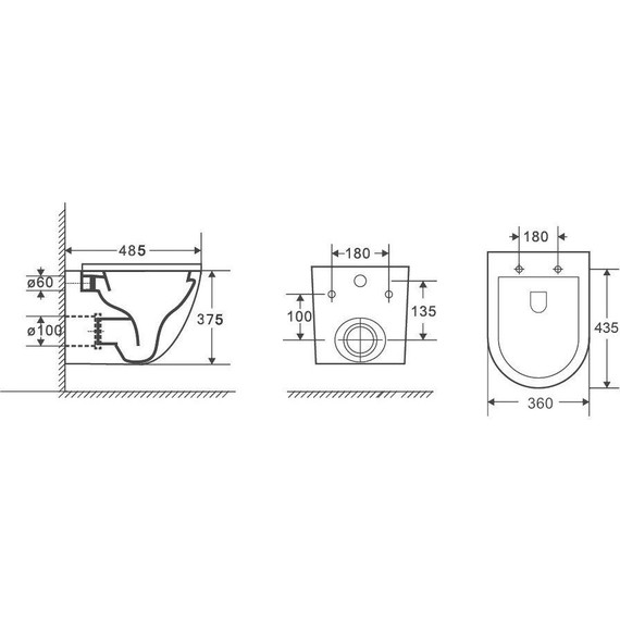 Унитаз подвесной безободковый Grossman Color GR-4455OLMS с крышкой микролифт, зеленый матовый, Цвет производителя: зелёный - фото 5
