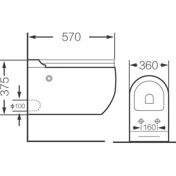 Унитаз подвесной безободковый импульсный Grossman Impuls GR-5502 с крышкой микролифт (Система смыва торнадо) - фото, картинка 5 Унитаз подвесной безободковый импульсный Grossman Impuls GR-5502 с крышкой микролифт (Система смыва торнадо) - фото 5