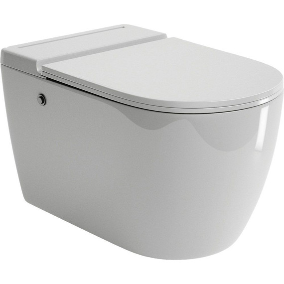 Унитаз подвесной безободковый импульсный Grossman Impuls GR-5502 с крышкой микролифт (Система смыва торнадо) - фото, картинка 2 Унитаз подвесной безободковый импульсный Grossman Impuls GR-5502 с крышкой микролифт (Система смыва торнадо) - фото 2