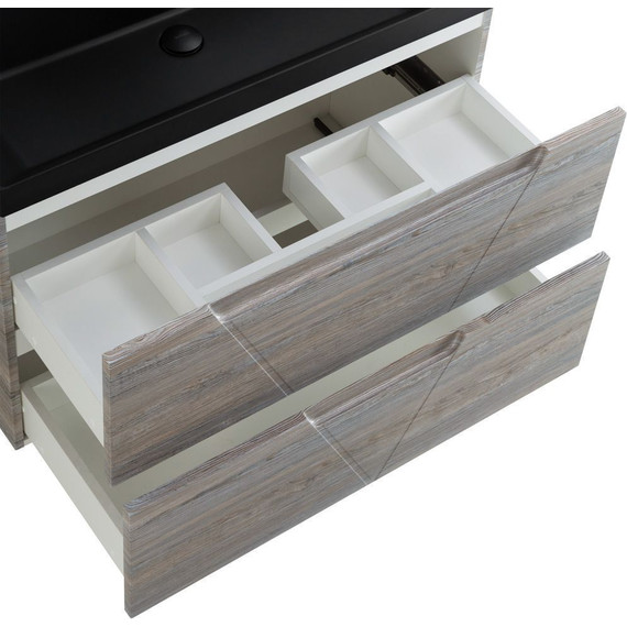 Тумба подвесная с раковиной BelBagno VITTORIA-1000-2C-SO-PINO-P 100 см, Pino (раковина BB1000/450-LV-ART-AST-NERO) - фото 7