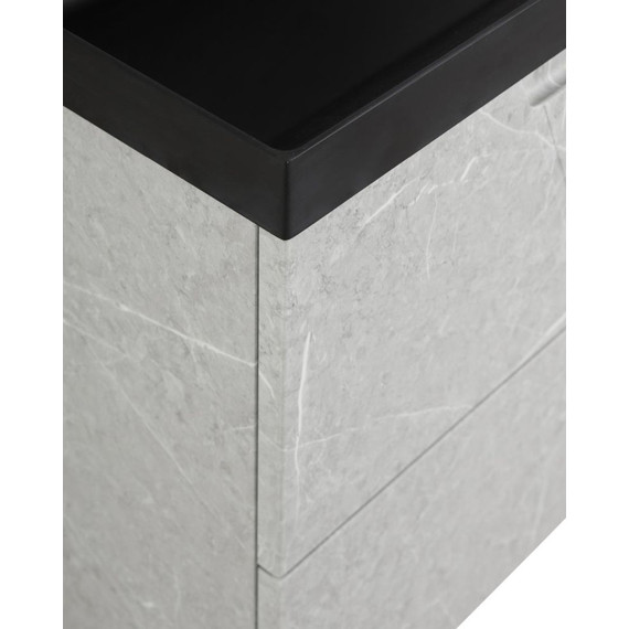 Тумба подвесная с раковиной BelBagno VITTORIA-900-2C-SO-TB-P 90 см, Toros Bianco (раковина BB900/450-LV-ART-AST-NERO) - фото 8