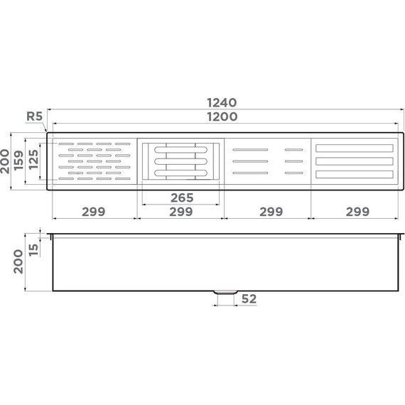 Встраиваемая сушилка для посуды Omoikiri DRY-01 GM 4999107 (без модулей) вороненая сталь - фото 2