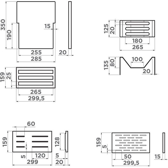Встраиваемая сушилка для посуды Omoikiri DRY-01 GM 4999107 (без модулей) вороненая сталь - фото 3