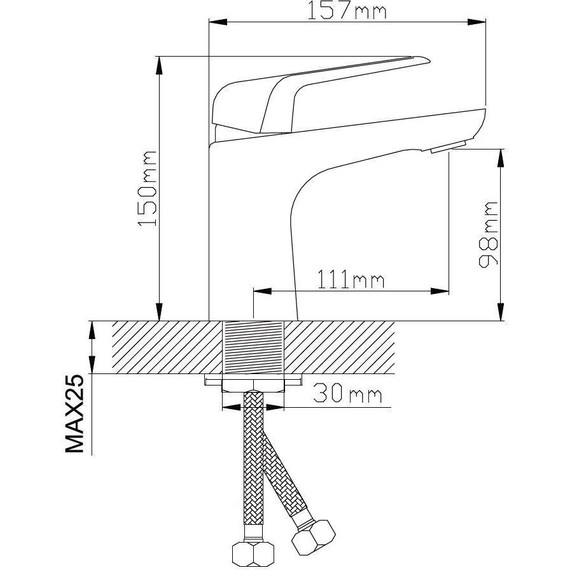 Смеситель для раковины Diadonna D80-110141 - фото 11