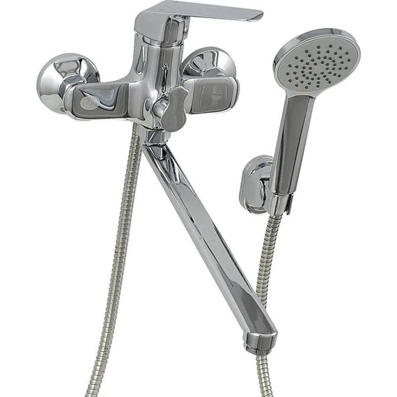 Смеситель для ванны Diadonna D80-222141 с душевым гарнитуром, Цвет производителя: хром - фото 