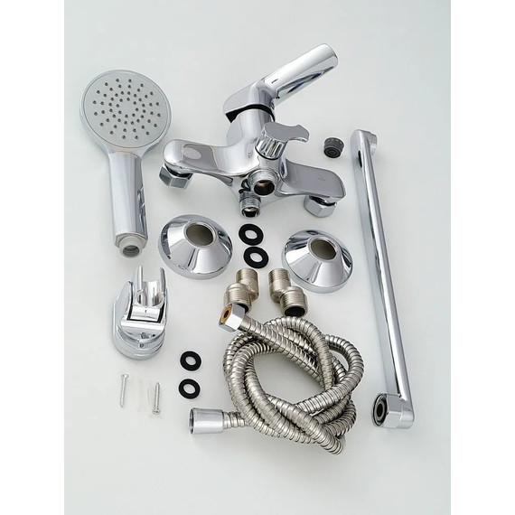 Смеситель для ванны Diadonna D80-222141 с душевым гарнитуром, Цвет производителя: хром - фото 4