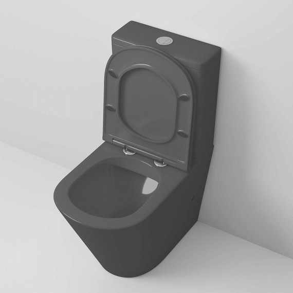 Унитаз-компакт безободковый Grossman GR-4450BMS с крышкой микролифт, чёрный матовый, Цвет производителя: чёрный матовый - фото 5