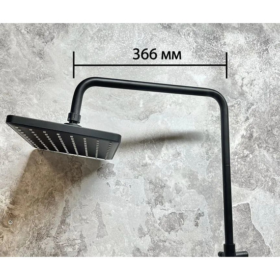 Душевая стойка Haiba HB24817-7, чёрный матовый - фото 5