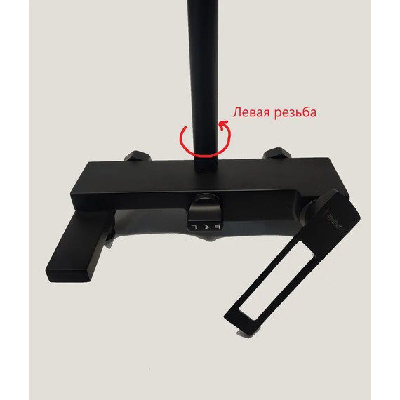 Душевая стойка Haiba HB24817-7, чёрный матовый - фото 8