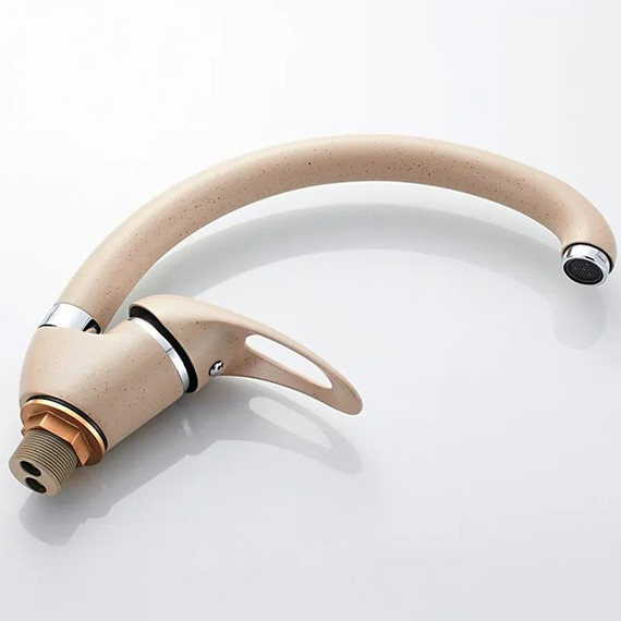 Смеситель для кухни Ledeme L5902M, бежевый - фото 2