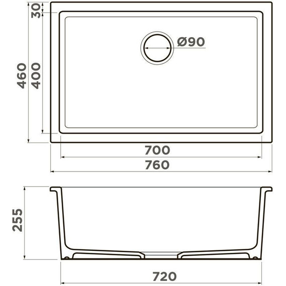 Кухонная мойка Omoikiri Okinoshima 76-U/I-CC 4997150, cappucino coffee, Цвет производителя: cappucino coffee - фото 2