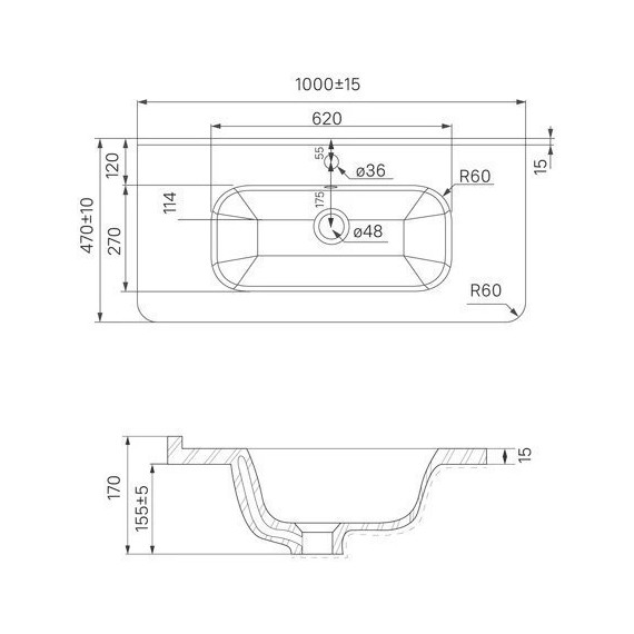 Тумба подвесная с раковиной Iddis Edifice 100 см EDI10C0i95K, капучино - фото 12