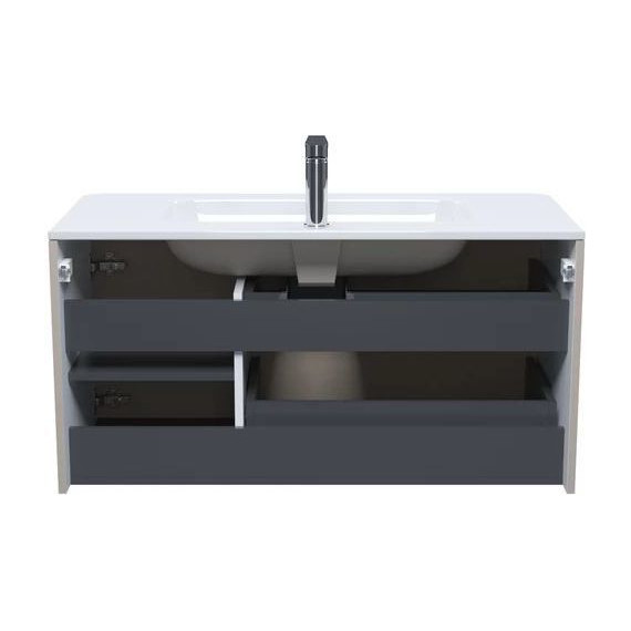 Тумба подвесная с раковиной Iddis Edifice 100 см EDI10C0i95K, капучино - фото 4