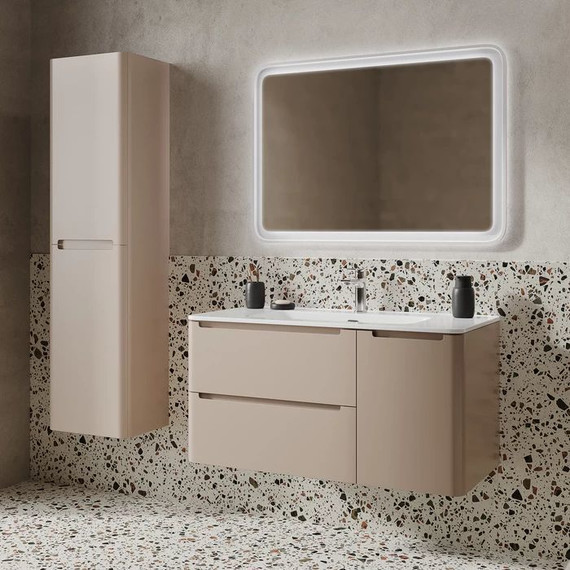 Тумба подвесная с раковиной Iddis Edifice 100 см EDI10C0i95K, капучино - фото 6