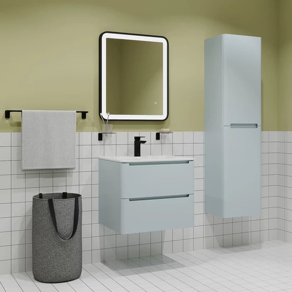 Тумба подвесная с раковиной Iddis Edifice 60 см EDI60B0i95K, голубой - фото 6