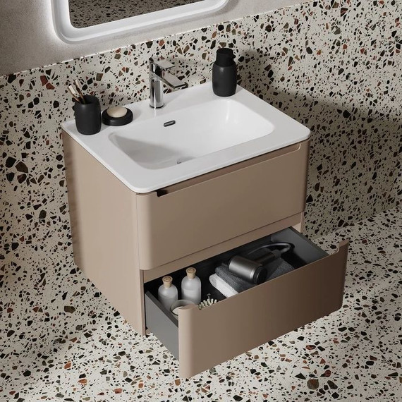 Тумба подвесная с раковиной Iddis Edifice 60 см EDI60C0i95K, капучино - фото 8