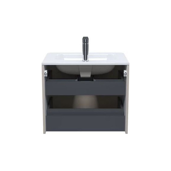 Тумба подвесная с раковиной Iddis Edifice 60 см EDI60C0i95K, капучино - фото 4