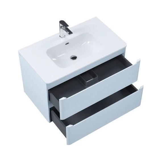 Тумба подвесная с раковиной Iddis Edifice 80 см EDI80B0i95K, голубой - фото 3