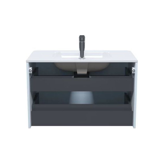 Тумба подвесная с раковиной Iddis Edifice 80 см EDI80B0i95K, голубой - фото 4