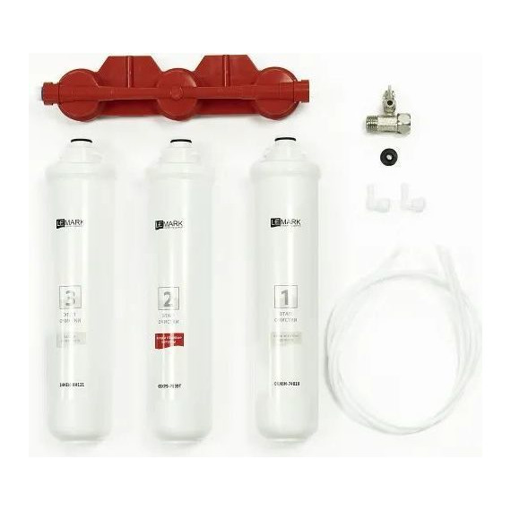 Смеситель для кухни Lemark Comfort + фильтр Basic LM3075C085, хром/чёрный - фото 4