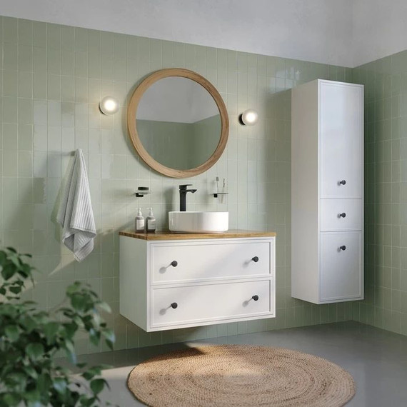 Пенал подвесной Iddis Torr 40 см TOR40W0i97, белый матовый - фото 4